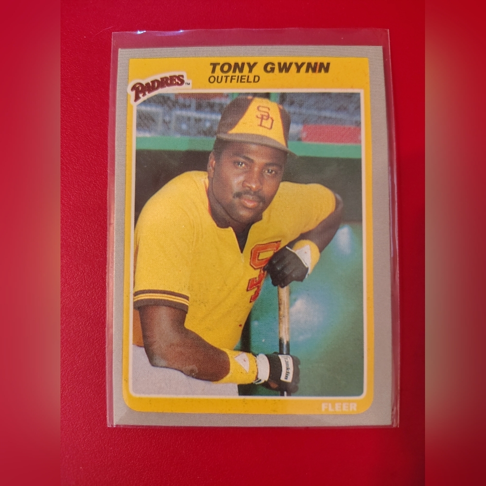 Tony Gwynn 1985 Fleer #34 San Diego Padres Baseball Card